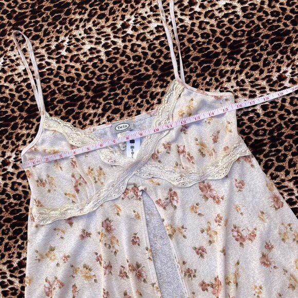 00s floral lace babydoll tank top - Picture 5 of 8